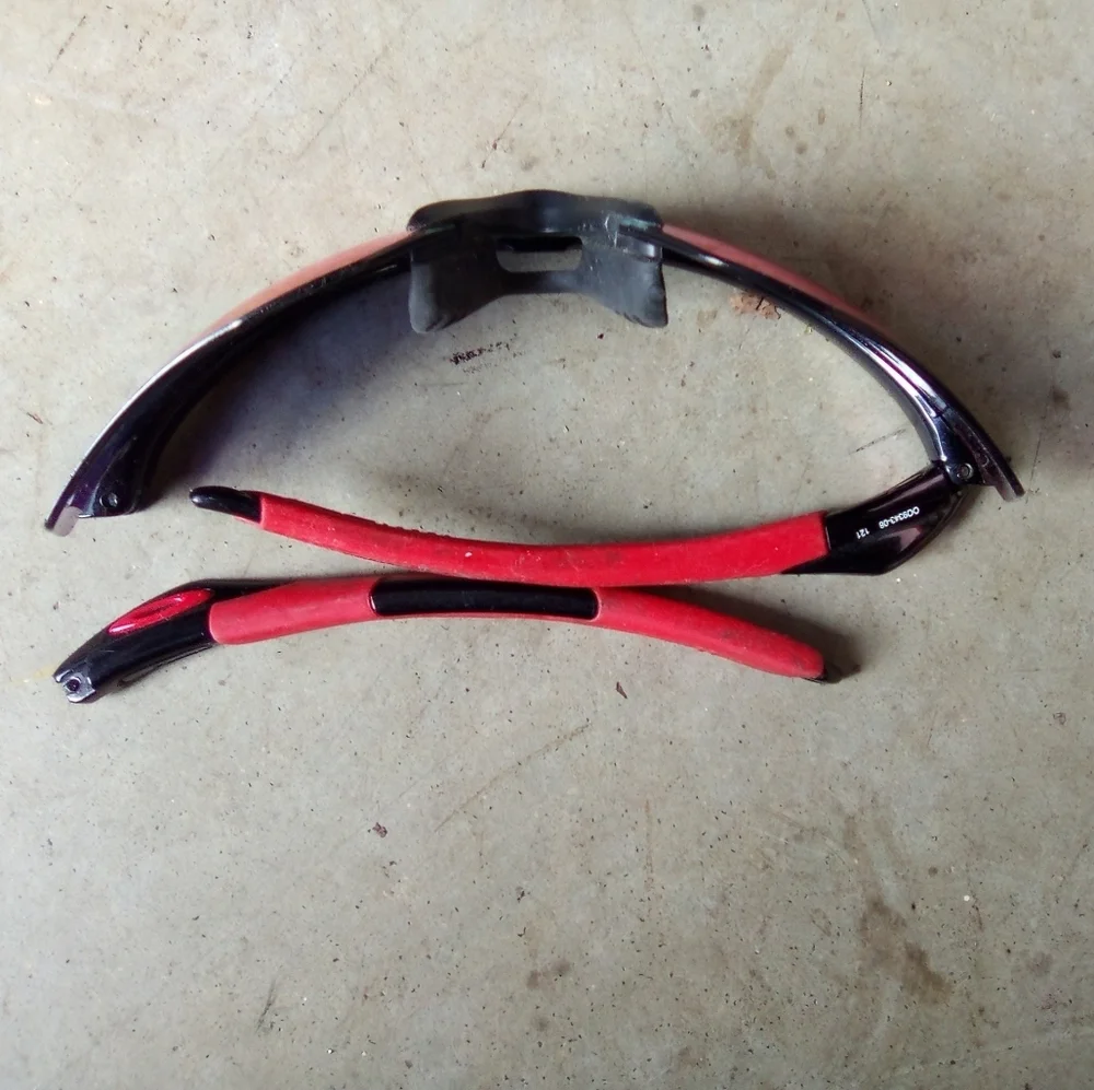 Sporty Red and Black Sunglasses